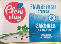 Sardines au naturel pauvre en sel