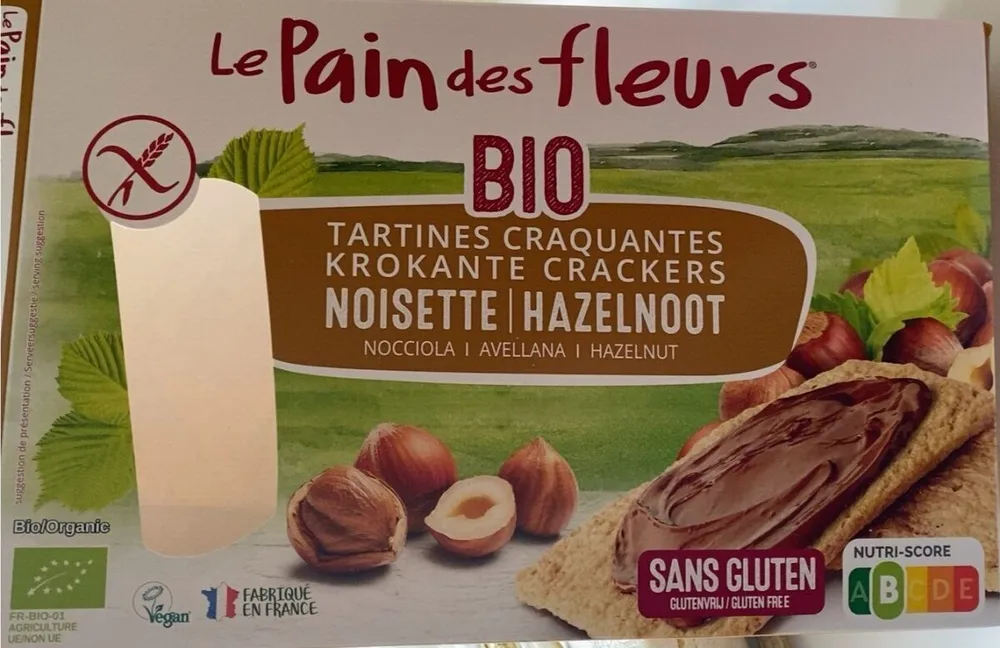 Tartines craquantes noisette