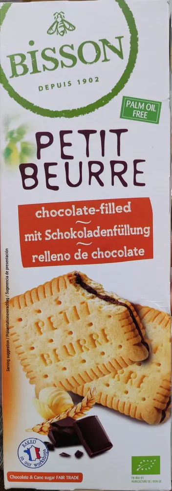 Petit beurre fourré au chocolat
