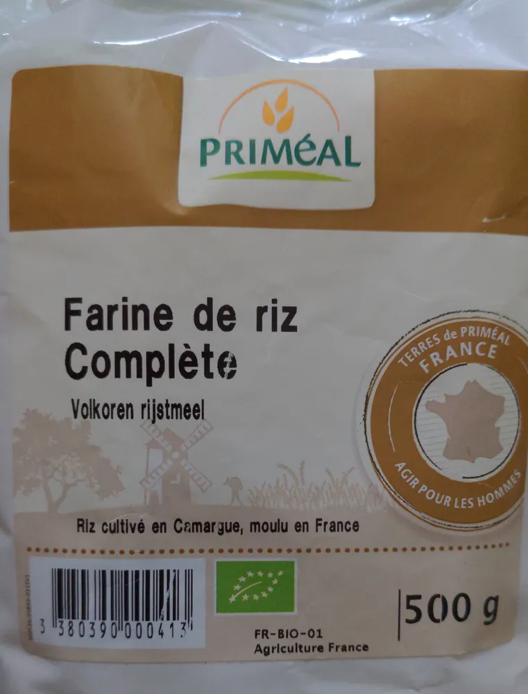 Farine de riz complète