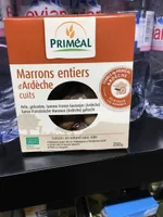 Marrons entiers d’Ardeche cuits