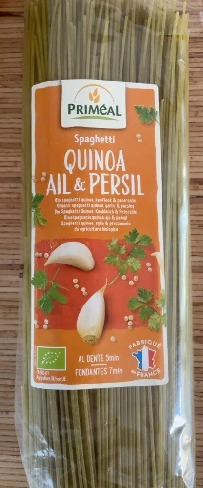 Spaghetti Quinoa - Ail et persil