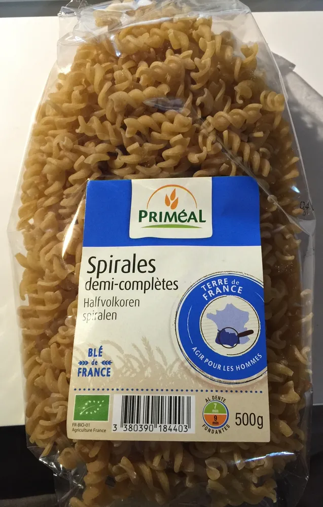 Spirales demi-complètes