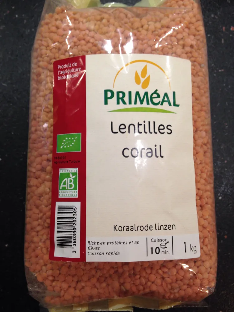 Lentilles corail