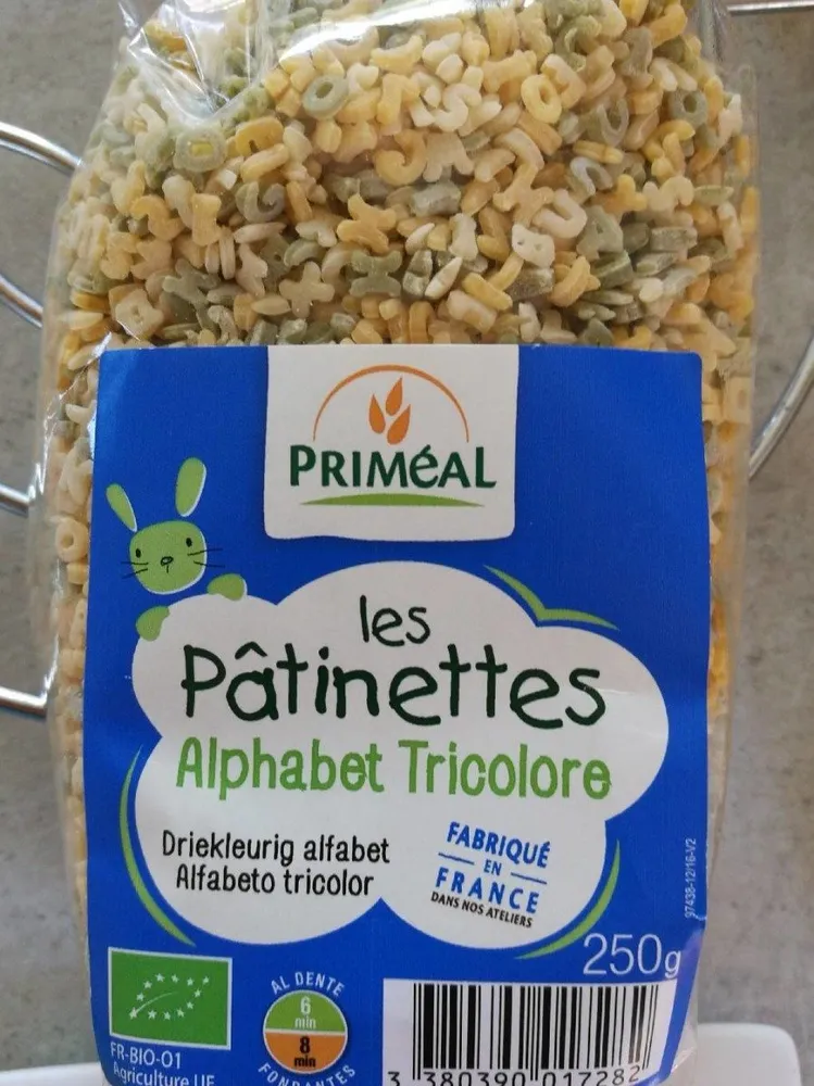 Les pâtinettes alphabet tricolore