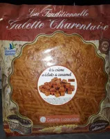 Galette charentaise à la crème et éclats de caramel