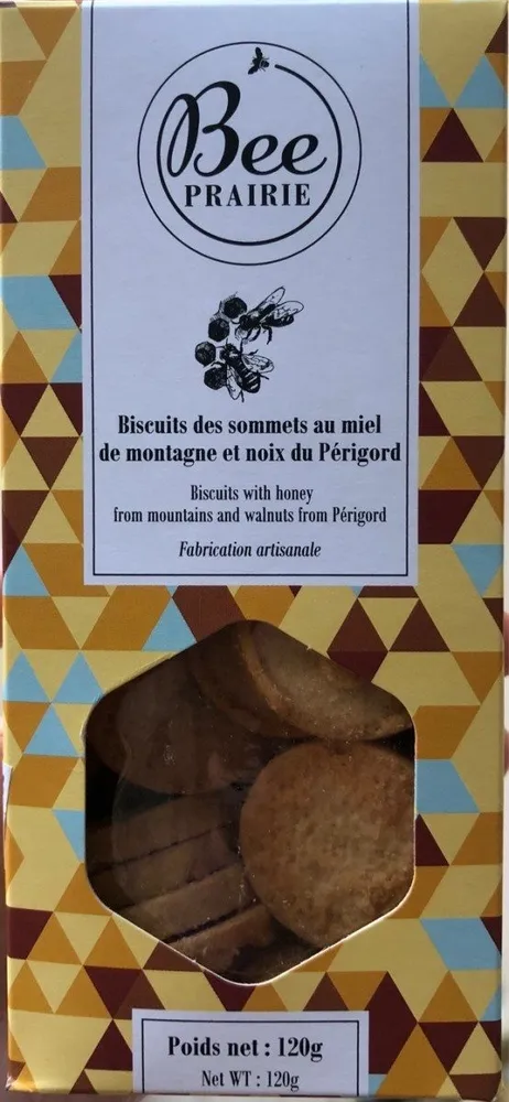 Biscuits des sommets au miel de montagne et noix du Perigord