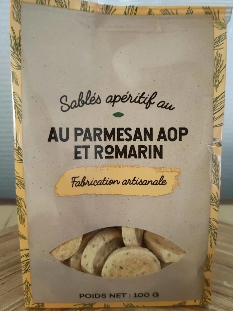 Sablés apéritif au parmesan AOP et romarin