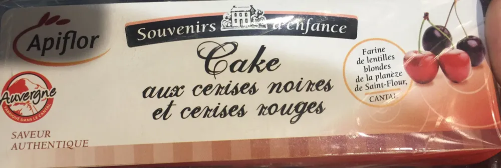 Cake aux Cerises Noires et Cerises Rouges