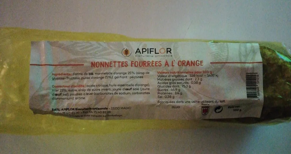 Nonnettes fourrées à l'orange