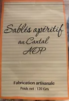 Sablé apéritif au Cantal