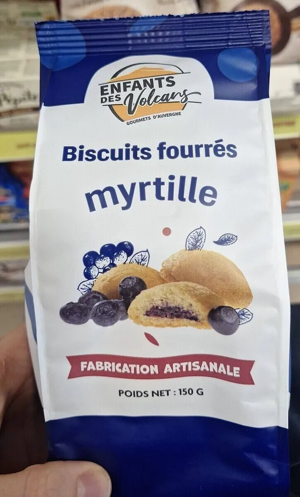 Biscuits Fourrés Mirtille