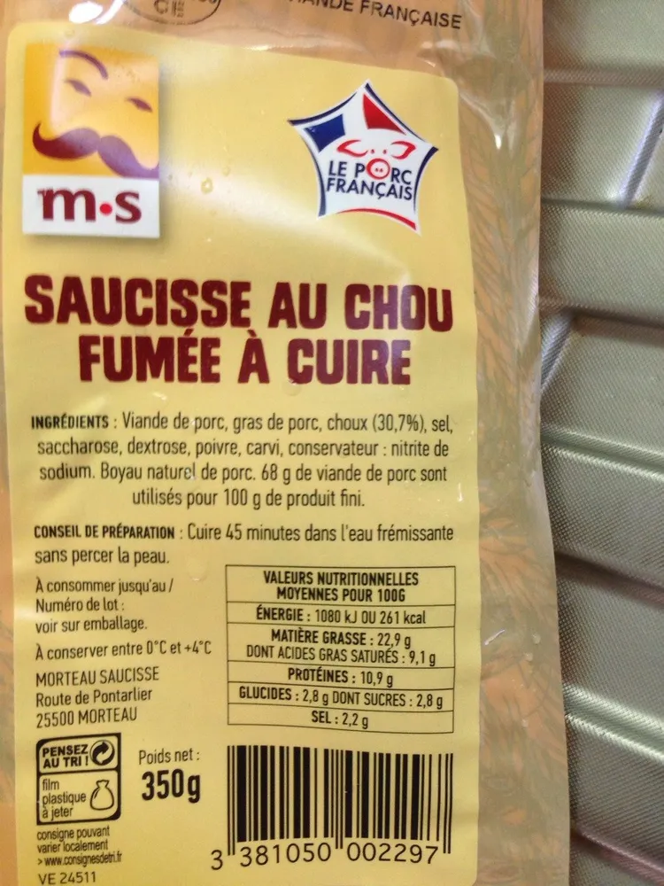 Saucisse au chou