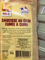 Saucisse au chou