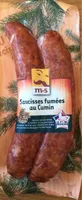 Saucisses fumées au cumin