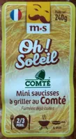 Mini Saucisses a griller au Comté