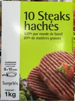 10 steaks hachés (20% MG)