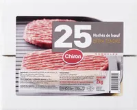 25 Hachés de bœuf EXTRA TENDRE SURGELÉS