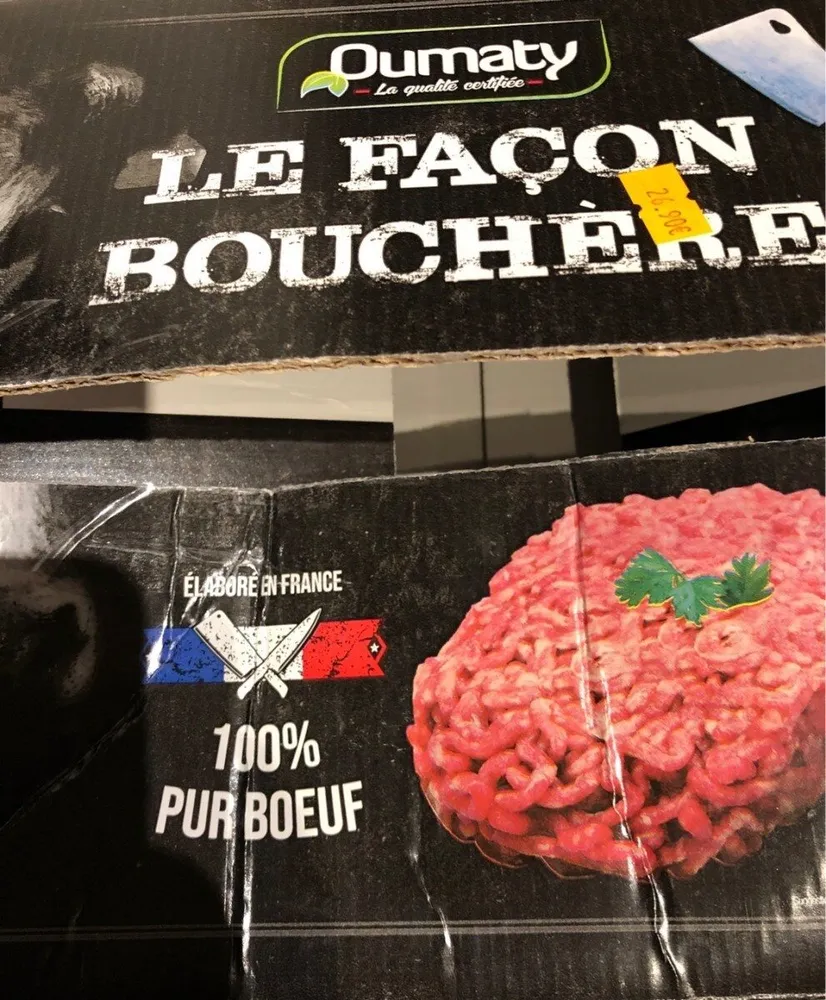 Steaks hachés halal façon bouchere 120g  20% MG
