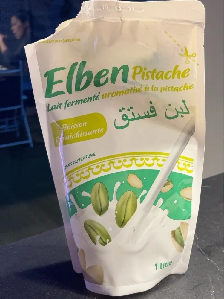 Lait fermenté aromatisée à la pistache