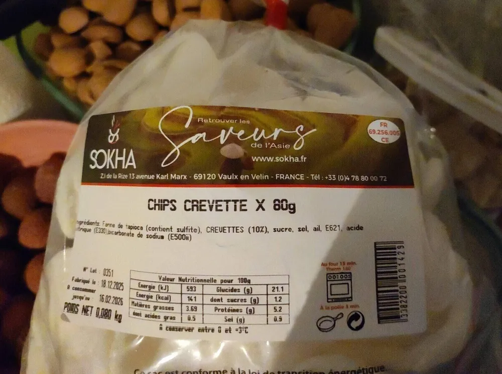 Chips de crevettes
