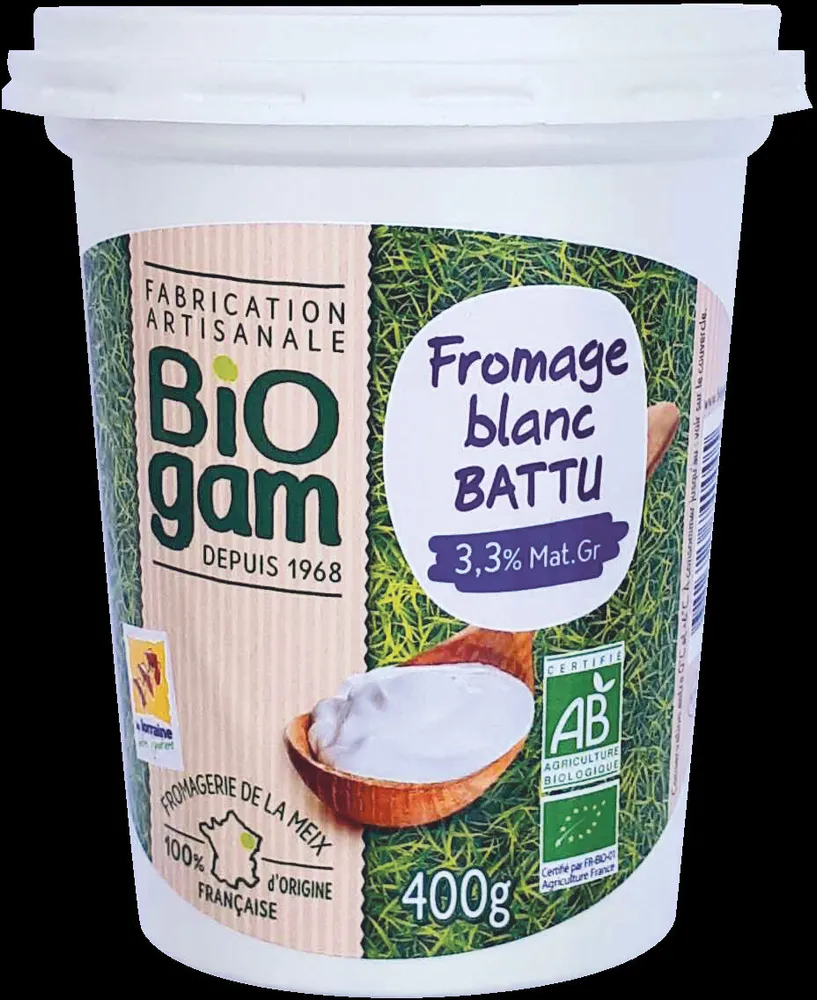 Fromage blanc battu 400g BIO