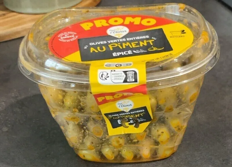 Olives Vertes Entières au piment