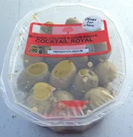 Mélange d'olives à gros fruits Cocktail royal