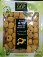 Olives vertes dénoyautées à l'huile de tournesol