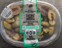Moitiés d'olives vertes Persillade