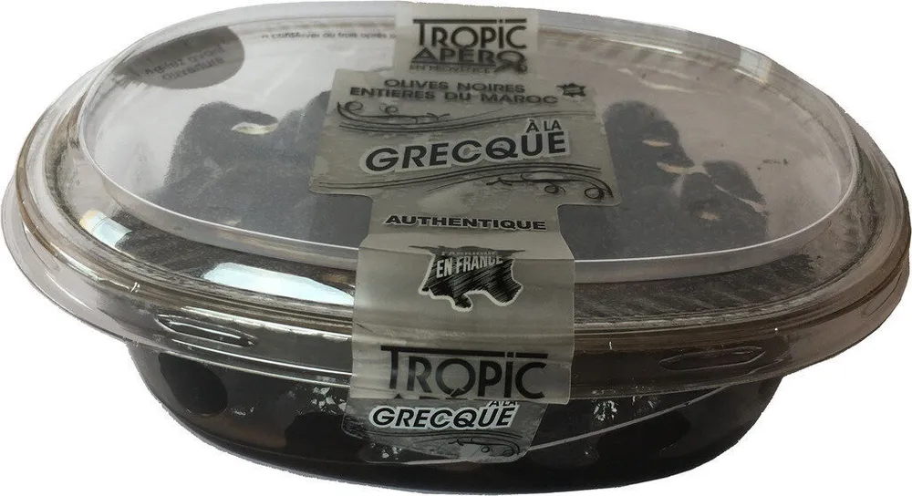Olives noires entières à la grecque