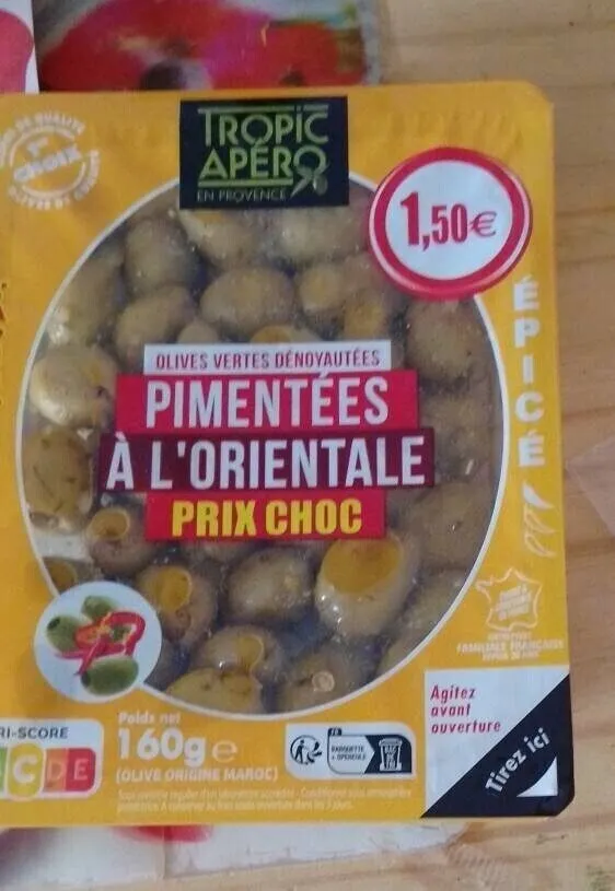 Olives vertes dénoyautées