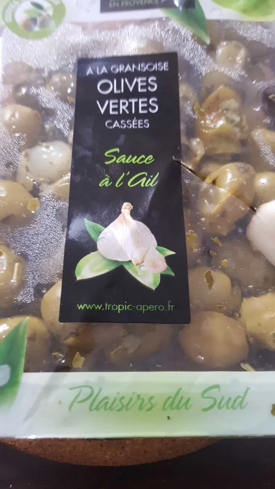 Olive vertes cassées gransoise