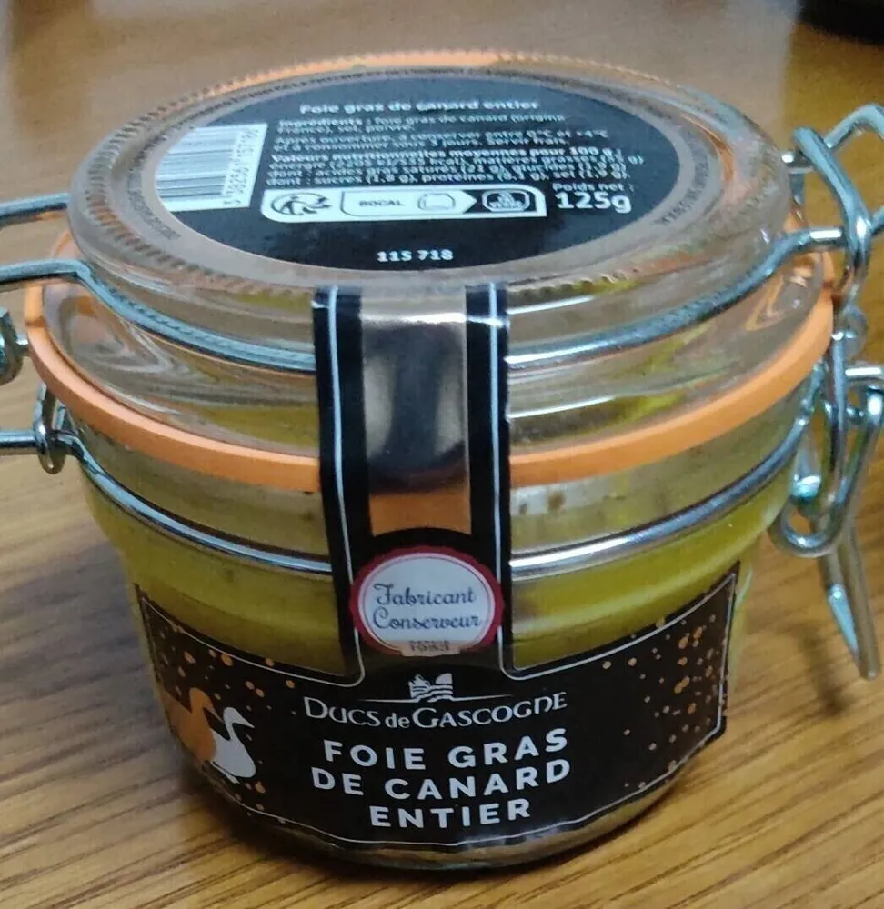Foie gras de canards entier