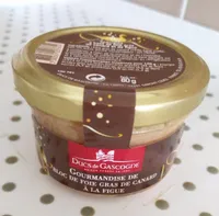 Gourmandise de bloc de foie gras de canard à la figue