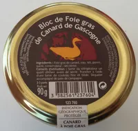 Bloc de Foie gras de Canard de Gascogne