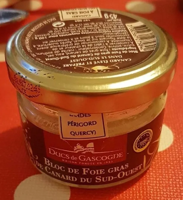 Bloc de foie gras de canard du Sud-Ouest