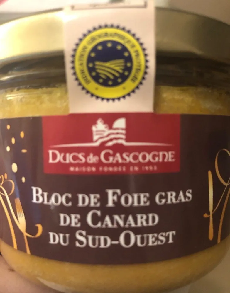Bloc de foie gras de canard du sud ouest