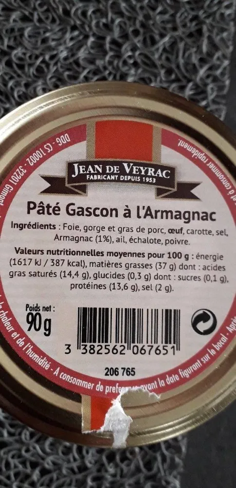 Pâte de gascon à  l armagnac