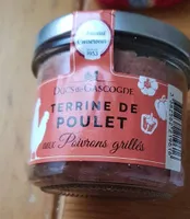 Terrine de poulet aux poivrons grillés