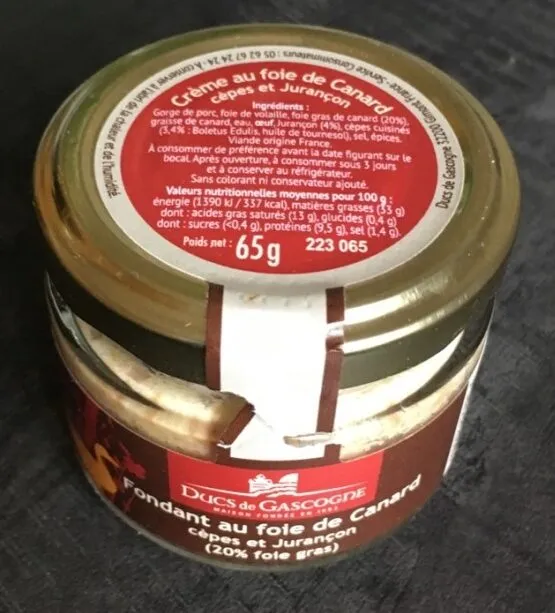 Fondant au foie gras de canard