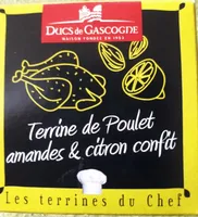 Terrine de poulet amandes et citron confit
