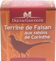 Terrine de Faisan aux raisins de Corinthe