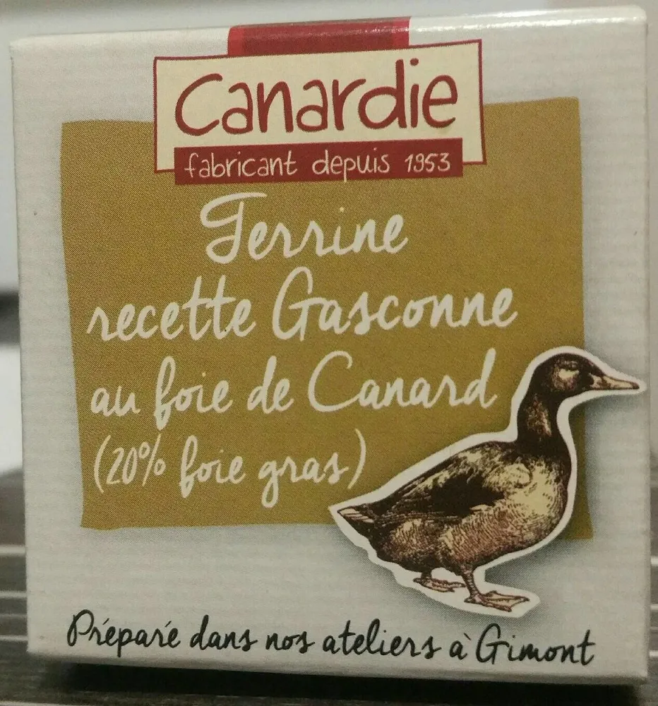 Terrine recette Gasconne au foie de Canard (20% foie gras)