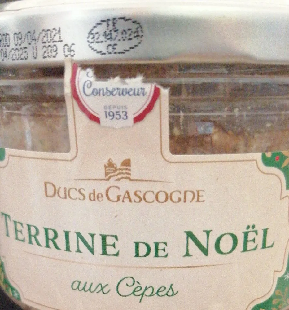Terrine de Noël aux cèpes