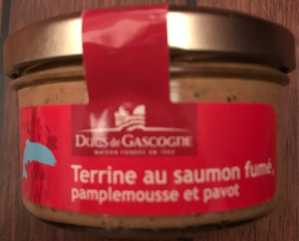 Terrine saumon fumé pamplemousse pavot