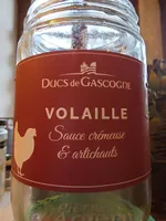 Volaille sauce crémeuse & artichauds