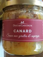Canard sauce aux girolles & asperges