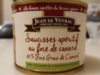 Saucisses apéritif au foie de canard