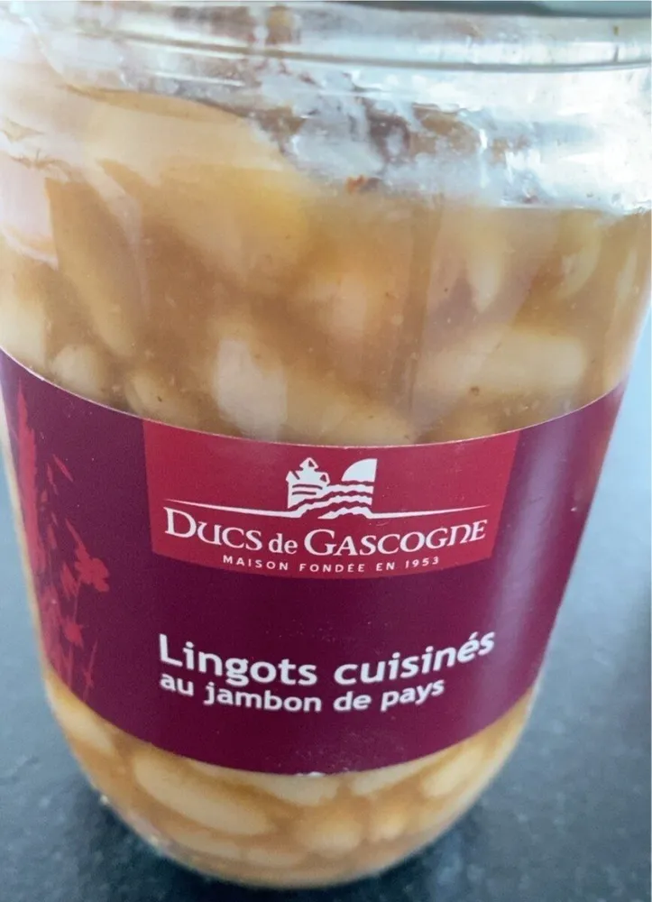 Lingots cuisinés au jambon de pays